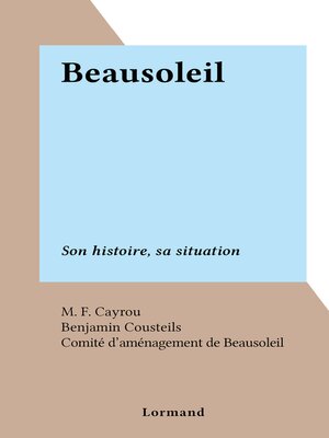 cover image of Beausoleil